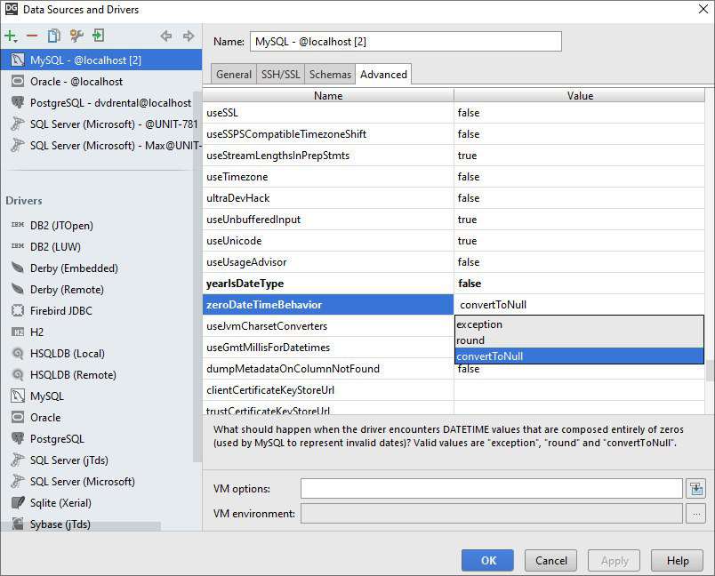 oracle database timezone