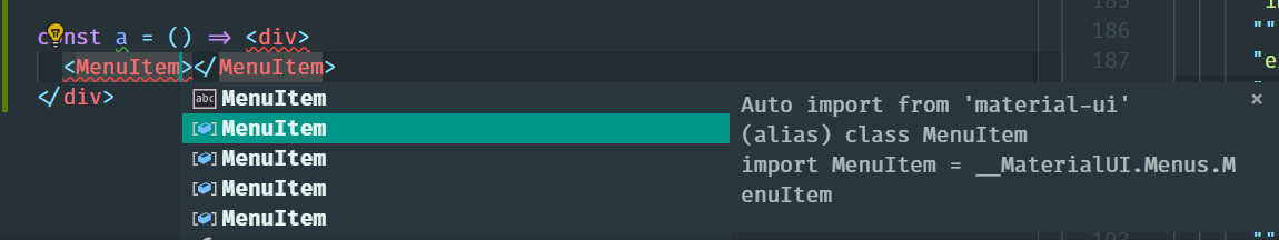 Code completion not working for nested JSX tags – IDEs Support ...