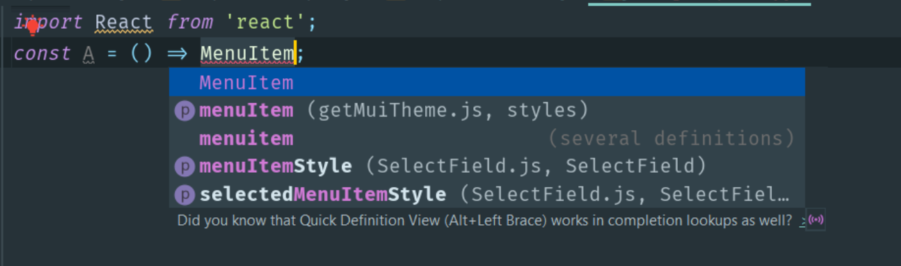 Code completion not working for nested JSX tags – IDEs Support ...