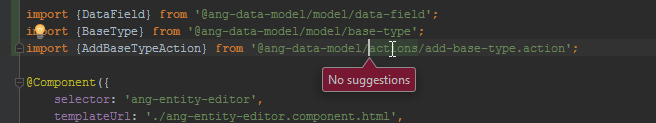 Path intellisense not working for typescript short imports defined at ...